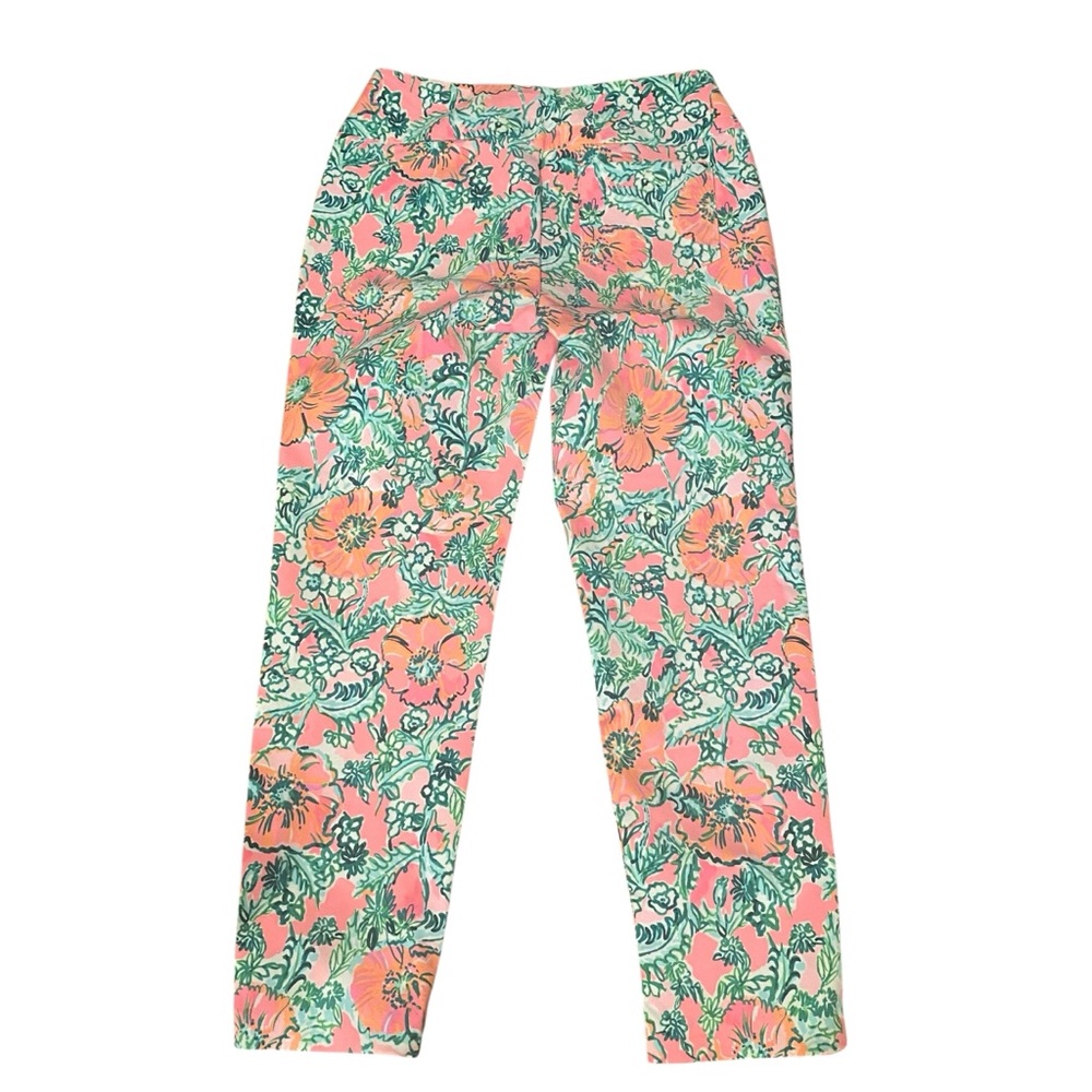 Lilly Pulitzer Tropical Floral Pants cropped golf